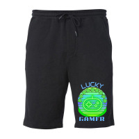 One Lucky Gamer T  Shirtone Lucky Gamer T  Shirt (4) Fleece Short | Artistshot