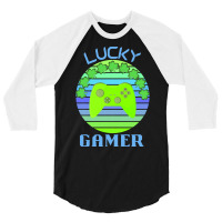 One Lucky Gamer T  Shirtone Lucky Gamer T  Shirt (5) 3/4 Sleeve Shirt | Artistshot