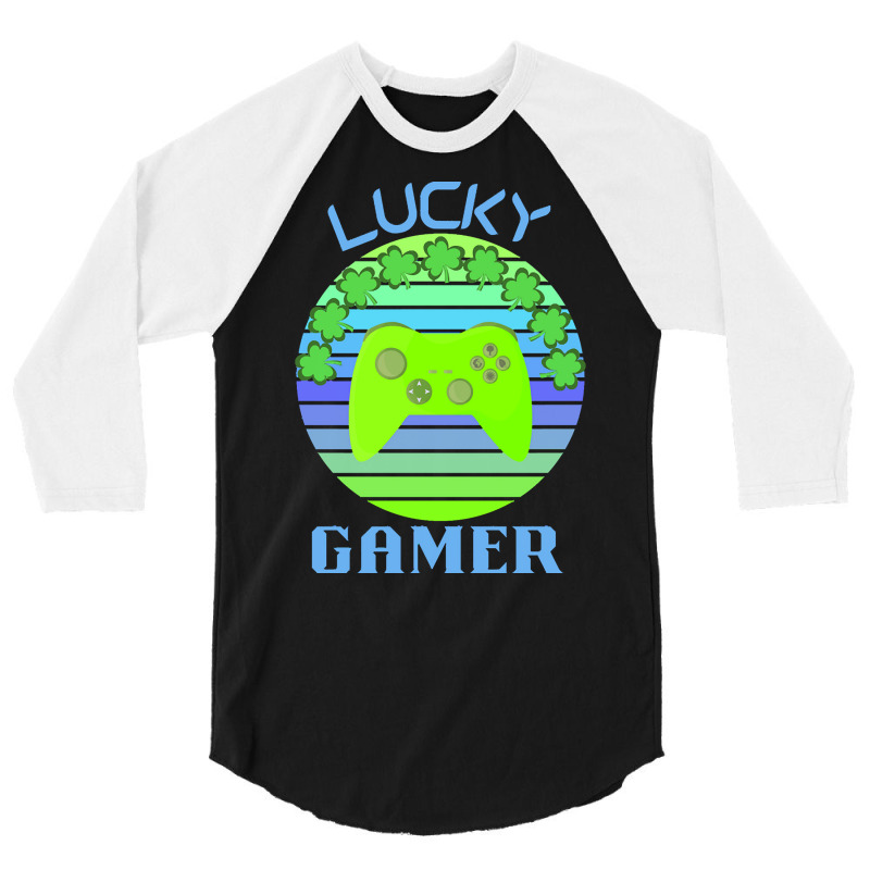 One Lucky Gamer T  Shirtone Lucky Gamer T  Shirt (5) 3/4 Sleeve Shirt | Artistshot