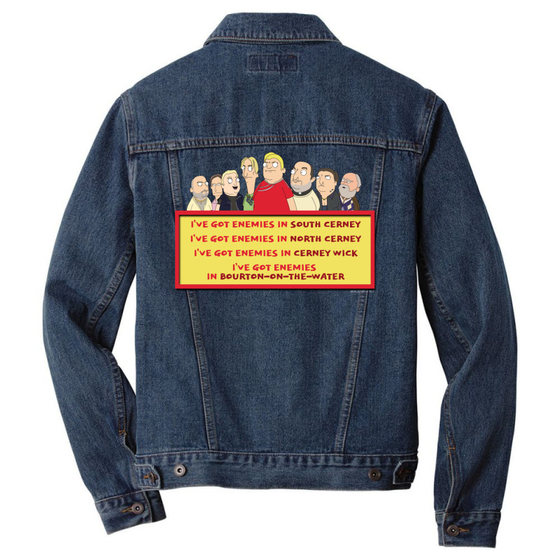 Enemies In South Cerney Men Denim Jacket | Artistshot