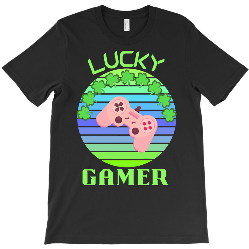 One Lucky Gamer T  Shirtone Lucky Gamer T  Shirt (6) T-shirt | Artistshot