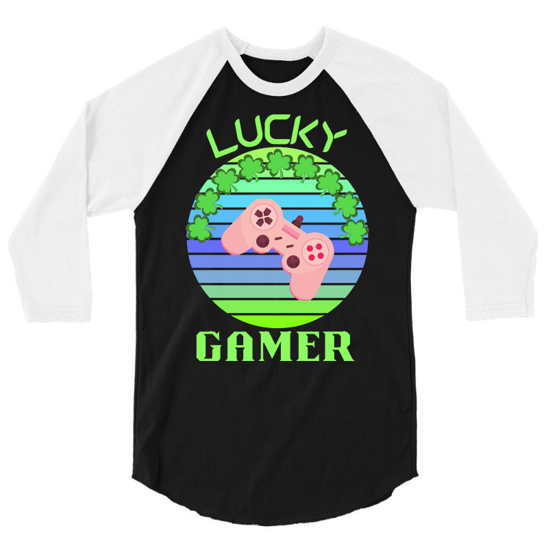 One Lucky Gamer T  Shirtone Lucky Gamer T  Shirt (6) 3/4 Sleeve Shirt | Artistshot