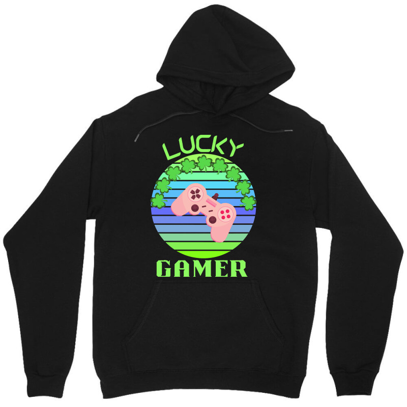 One Lucky Gamer T  Shirtone Lucky Gamer T  Shirt (6) Unisex Hoodie | Artistshot