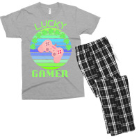 One Lucky Gamer T  Shirtone Lucky Gamer T  Shirt (6) Men's T-shirt Pajama Set | Artistshot