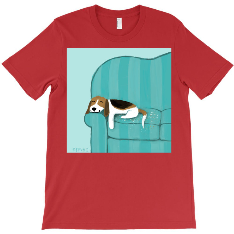 Happy Couch Dog  Cute Beagle T-shirt | Artistshot