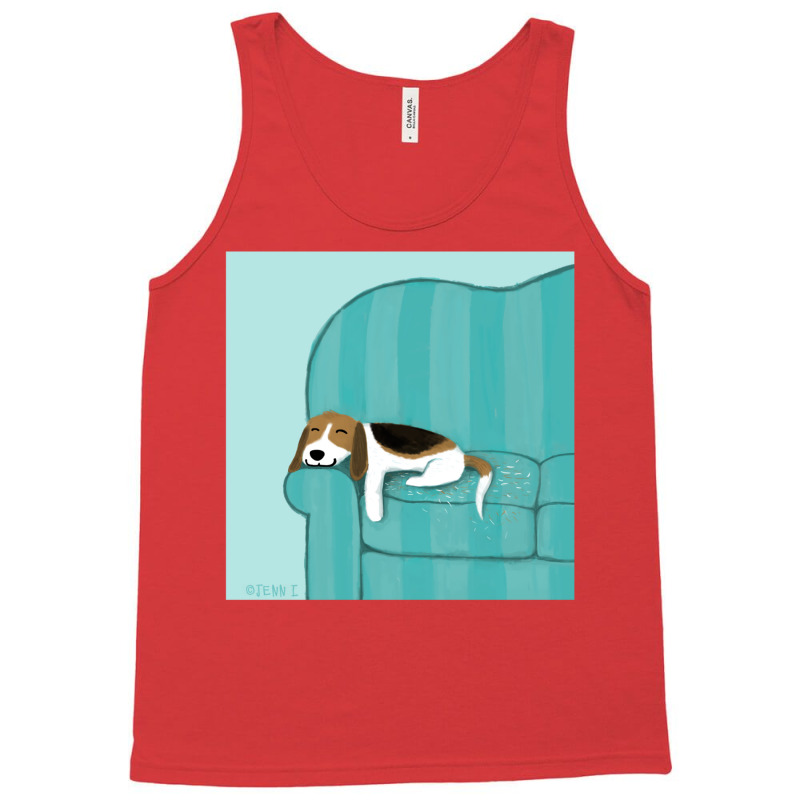 Happy Couch Dog  Cute Beagle Tank Top | Artistshot