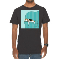 Happy Couch Dog  Cute Beagle Vintage T-shirt | Artistshot