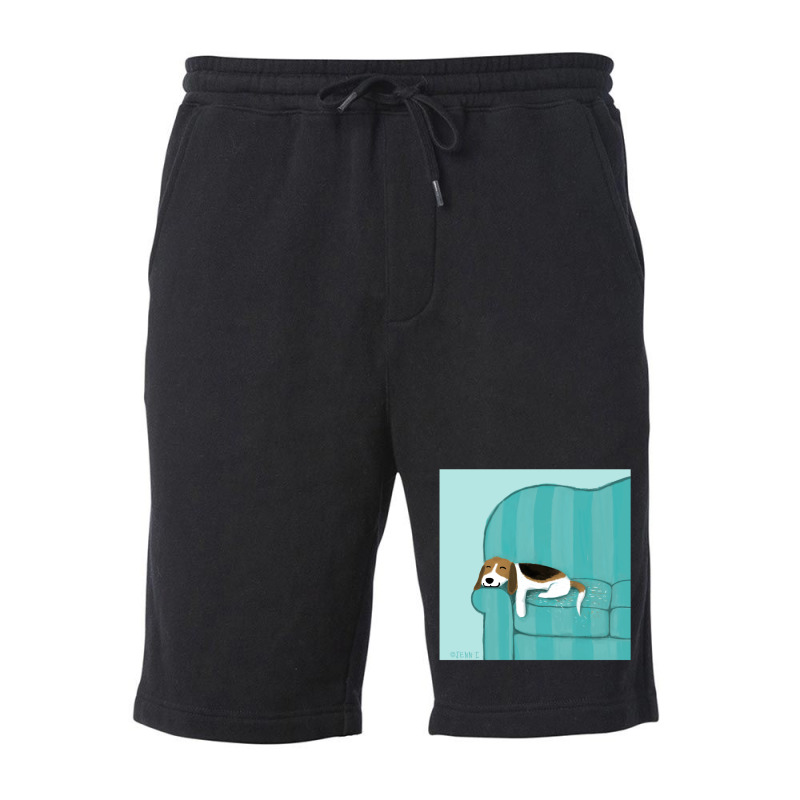 Happy Couch Dog  Cute Beagle Fleece Short | Artistshot