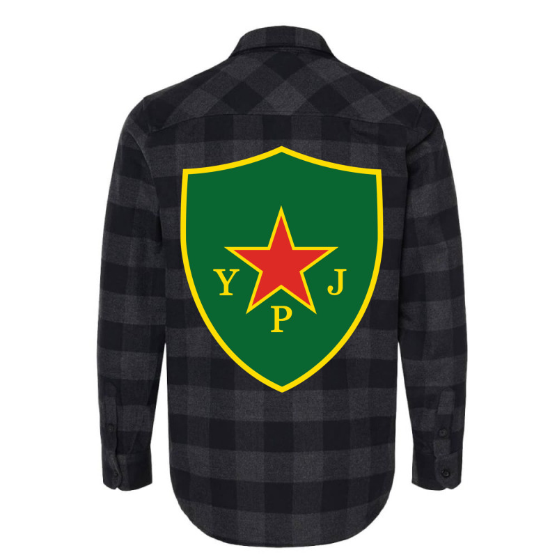 Kurdish Women's Defense Units Ypj Patch Flannel Shirt by hunoldrojinat | Artistshot