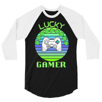 One Lucky Gamer T  Shirtone Lucky Gamer T  Shirt (7) 3/4 Sleeve Shirt | Artistshot