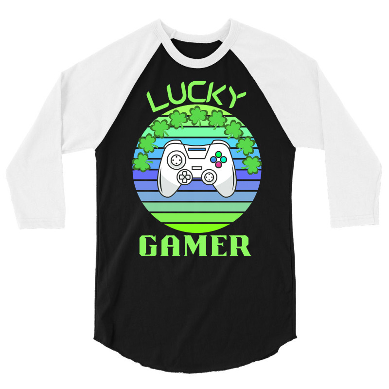 One Lucky Gamer T  Shirtone Lucky Gamer T  Shirt (7) 3/4 Sleeve Shirt | Artistshot