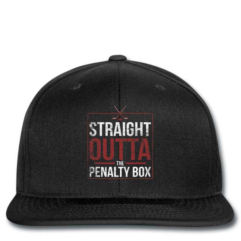 Straight Outta The Penalty Box Funny Gift For Hockey Players Printed hat by JESSICAMARTINA | Artistshot