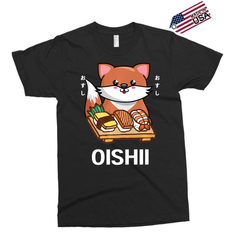 Cute Kawaii Fox Eats Sushi Japanese Food Lover Otaku Exclusive T-shirt by thanhtran | Artistshot