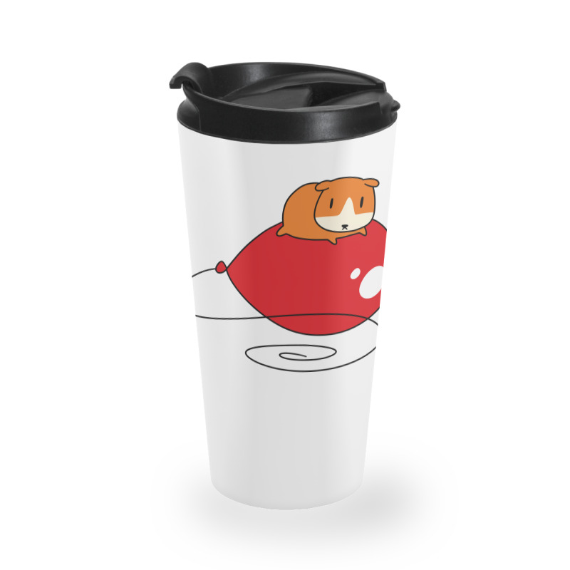 Red Balloon And Guinea Pig Travel Mug | Artistshot