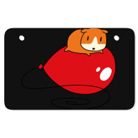 Red Balloon And Guinea Pig Atv License Plate | Artistshot