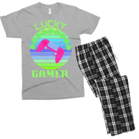 One Lucky Gamer T  Shirtone Lucky Gamer T  Shirt Men's T-shirt Pajama Set | Artistshot