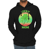 One Lucky Mom T  Shirtone Lucky Mom T  Shirt (1) Lightweight Hoodie | Artistshot