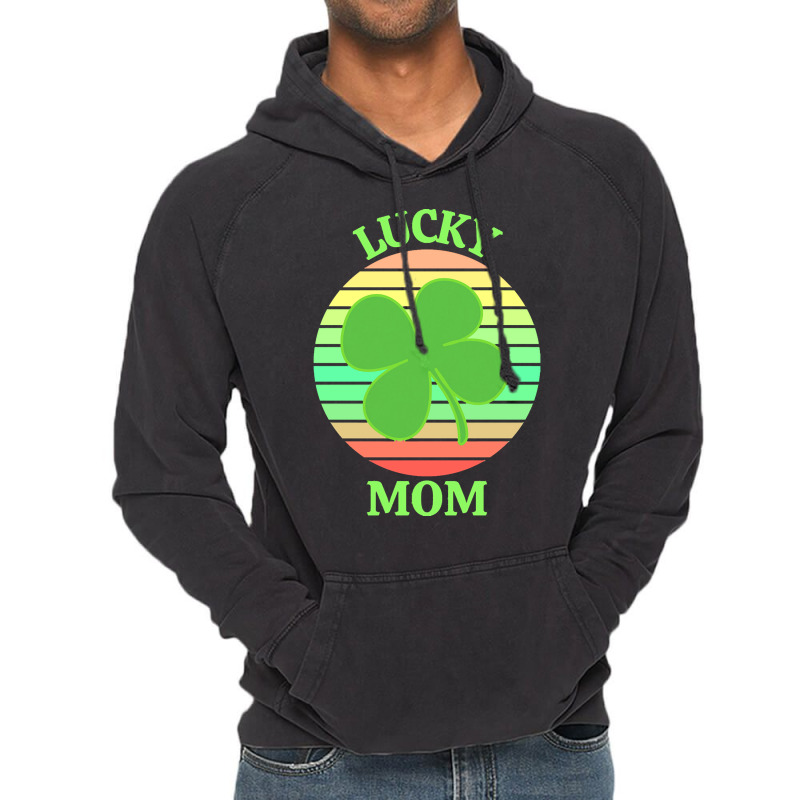 One Lucky Mom T  Shirtone Lucky Mom T  Shirt (2) Vintage Hoodie | Artistshot