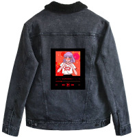 Aesthetic Anime Music 1 Unisex Sherpa-lined Denim Jacket | Artistshot