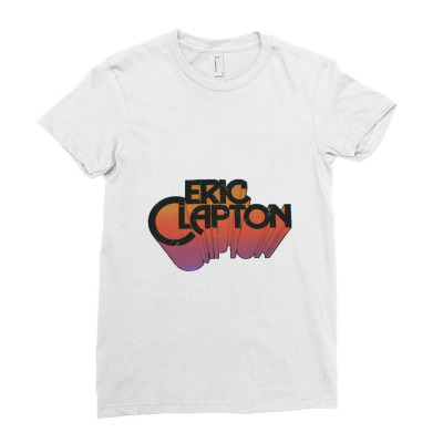 Eric Clapton Ladies Fitted T-shirt Designed By Namururira