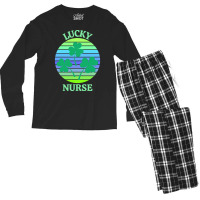 One Lucky Nurse T  Shirtone Lucky Nurse T  Shirt Men's Long Sleeve Pajama Set | Artistshot