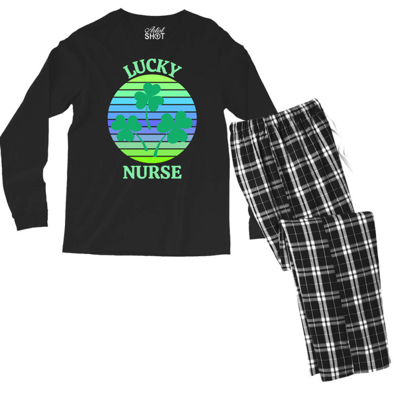 One Lucky Nurse T  Shirtone Lucky Nurse T  Shirt Men's Long Sleeve Pajama Set | Artistshot