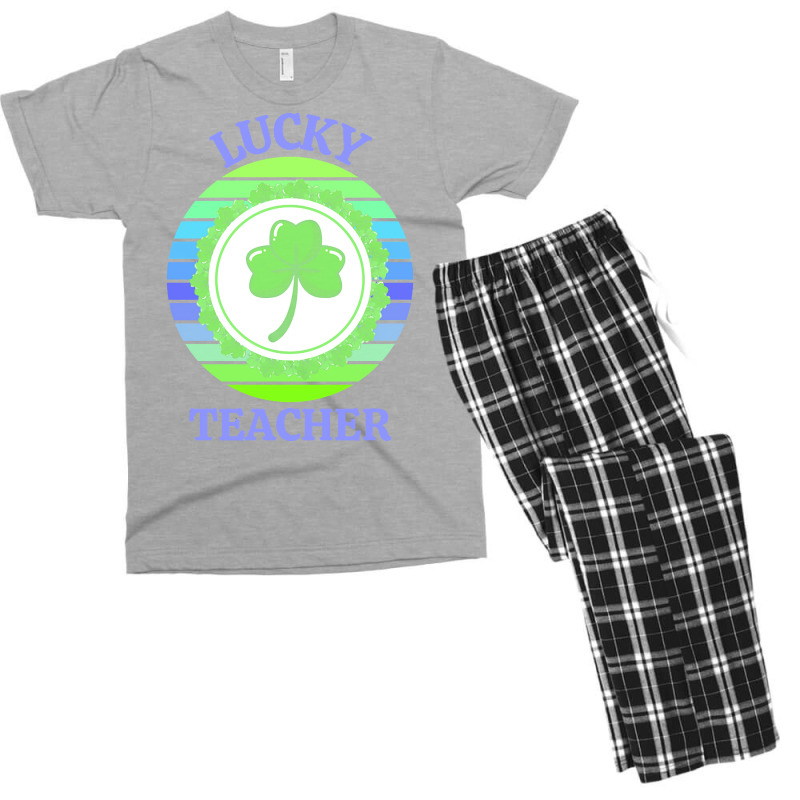 One Lucky Teacher T  Shirtone Lucky Teacher T  Shirt Men's T-shirt Pajama Set | Artistshot