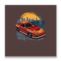 Widebody Rx7 Fc Metal Print Square | Artistshot