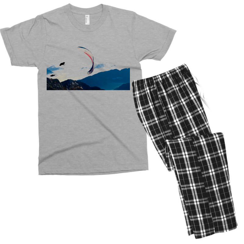 Paragliding T  Shirt Paraglider Swiss Alps T  Shirt Men's T-shirt Pajama Set | Artistshot