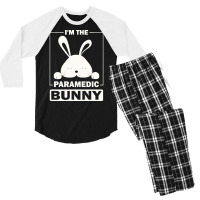 Paramedic Bunny T  Shirt I'm The Paramedic Bunny Funny Matching Family Men's 3/4 Sleeve Pajama Set | Artistshot