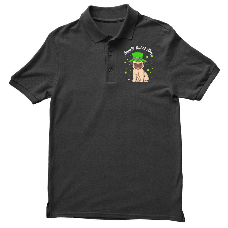 Patricks Day Gift T  Shirt Pug Dogs Lover Funny Irish Shamrock Happy S Men's Polo Shirt | Artistshot