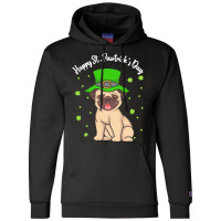 Patricks Day Gift T  Shirt Pug Dogs Lover Funny Irish Shamrock Happy S Champion Hoodie | Artistshot