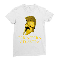 Per Aspera Ad Astra   Motivational Classical Latin Quote T Shirt Ladies Fitted T-shirt | Artistshot