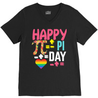 Pi Day Observed On March 14 Celebration T  Shirt Happy Pi Day Math Lov V-neck Tee | Artistshot