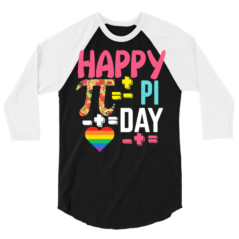 Pi Day Observed On March 14 Celebration T  Shirt Happy Pi Day Math Lov 3/4 Sleeve Shirt | Artistshot