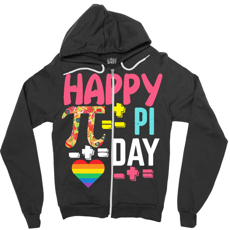 Pi Day Observed On March 14 Celebration T  Shirt Happy Pi Day Math Lov Zipper Hoodie | Artistshot