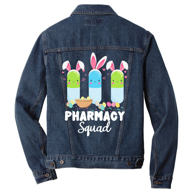 Pills Pharmacy Squad Pharmacist Easter T  Shirt Funny Pills Pharmacy S Men Denim Jacket | Artistshot