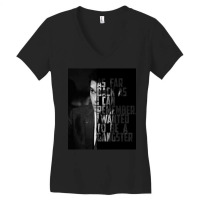 Trending I Wanted To Be A Gangster Women's V-neck T-shirt | Artistshot