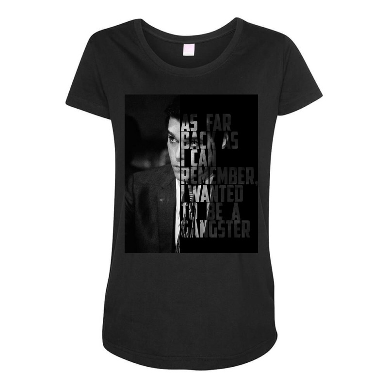 Trending I Wanted To Be A Gangster Maternity Scoop Neck T-shirt by Bostic Walling | Artistshot