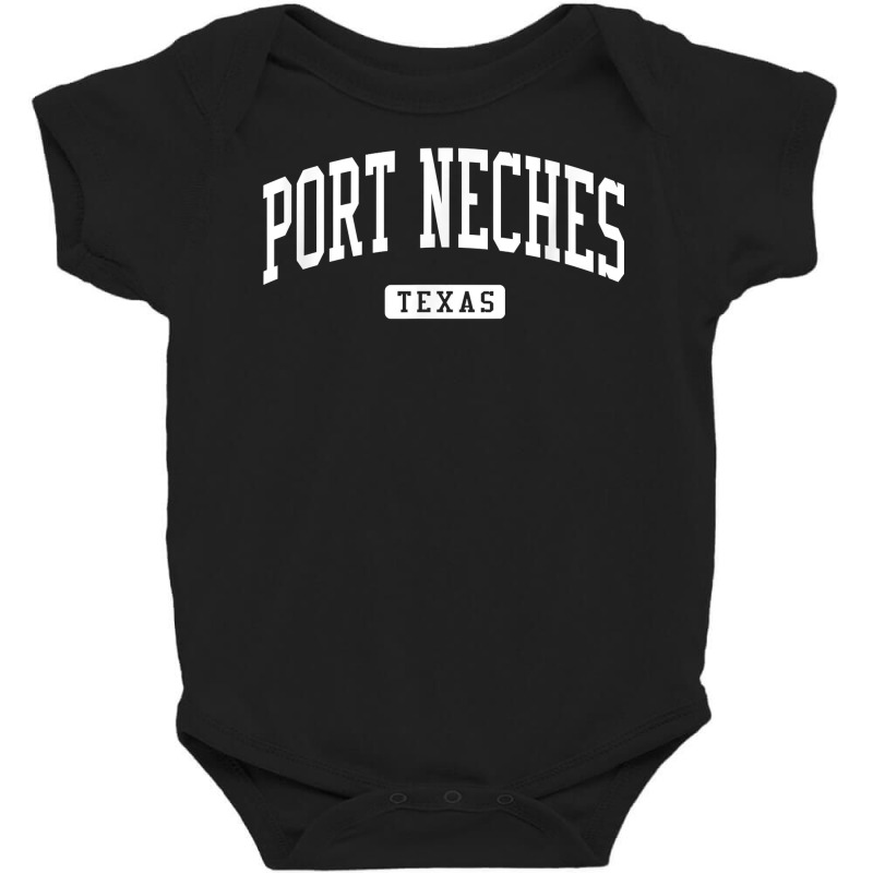 Port Neches Texas Tx Vintage Athletic Sports Design T Shirt Baby Bodysuit | Artistshot