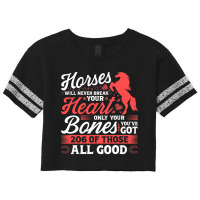 Horses Will Never Break Your Heart Scorecard Crop Tee | Artistshot