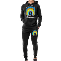 Rainbow Down Syndrome Funny For Kid T  Shirt Just Busy Rockin' My Awes Hoodie & Jogger Set | Artistshot