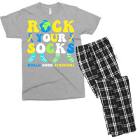 Rock Your Socks World Down Syndrome Day T  Shirt Rock Your Socks World Men's T-shirt Pajama Set | Artistshot