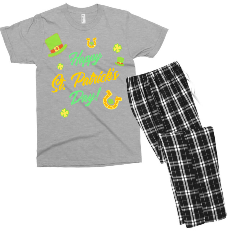 Saint Patricks Day T  Shirt Cute Leprechaun Shamrock Lucky Charm Happy Men's T-shirt Pajama Set | Artistshot