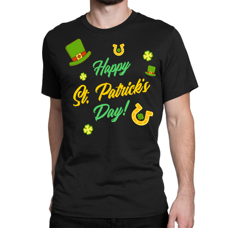 Saint Patricks Day T  Shirt Cute Leprechaun Shamrock Lucky Charm Happy Classic T-shirt | Artistshot