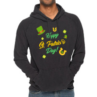 Saint Patricks Day T  Shirt Cute Leprechaun Shamrock Lucky Charm Happy Vintage Hoodie | Artistshot