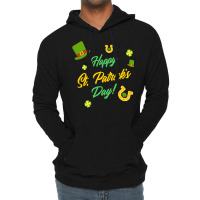 Saint Patricks Day T  Shirt Cute Leprechaun Shamrock Lucky Charm Happy Lightweight Hoodie | Artistshot