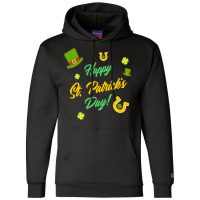 Saint Patricks Day T  Shirt Cute Leprechaun Shamrock Lucky Charm Happy Champion Hoodie | Artistshot