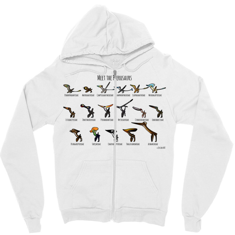 Meet The Pterosaurs Zipper Hoodie | Artistshot