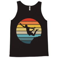 Scuba Diving T  Shirt Cliff Diving Silhouette On A Distressed Retro Su Tank Top | Artistshot